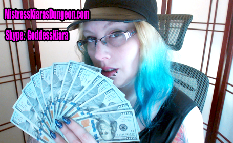 Spoiled findomme Mistress Kiara blackmail fetish cash