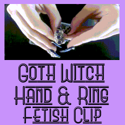 femdom Domme witch goth ring hand finger fetish