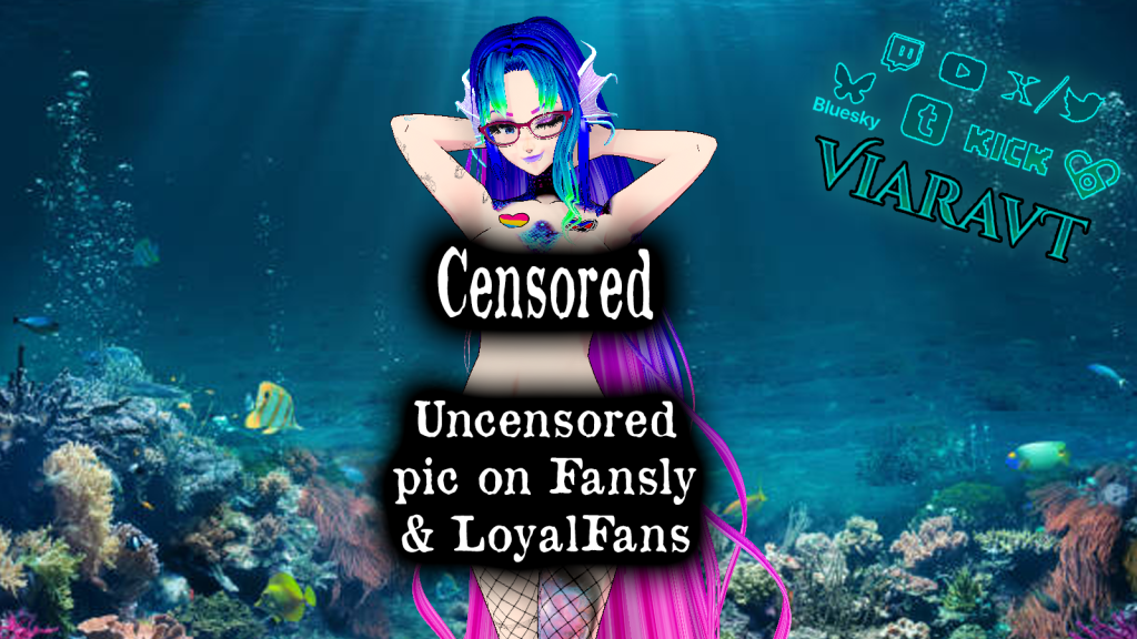 Virtual Femdom Mistress VTuber ViaraVT 2DFD censored pic