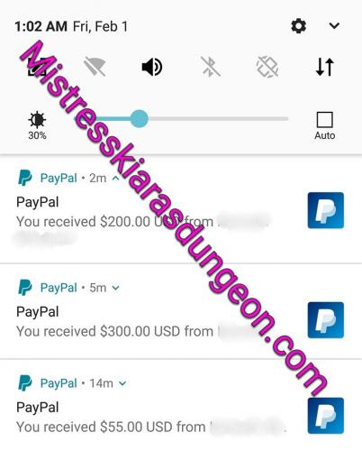 findom Mistress Kiara tribute 02.01.2019