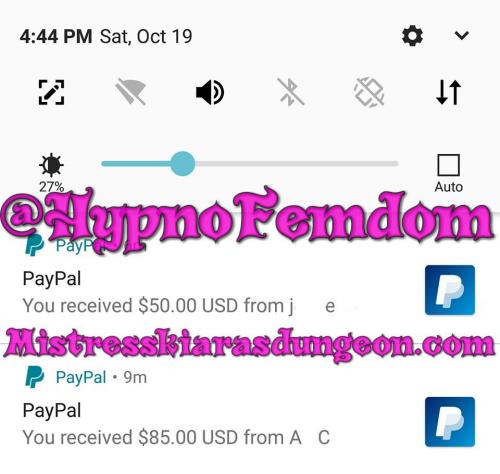 findom Mistress Kiara tribute 10.10.2019
