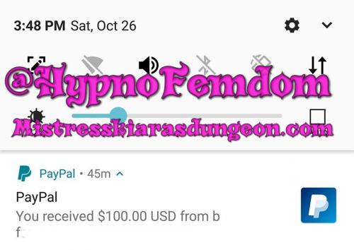 findom Mistress Kiara tribute 10.26.2019