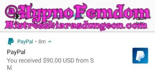 findom Mistress Kiara tribute 11.05.2019