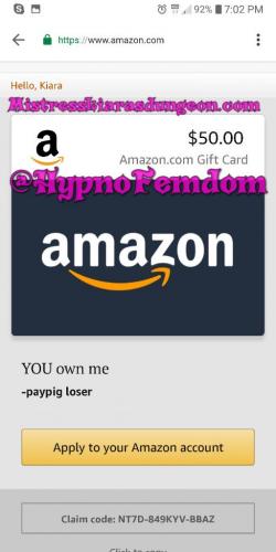findom Mistress Kiara tribute 11.06.2019