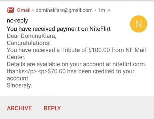 findom Mistress Kiara tribute 11.26.2019
