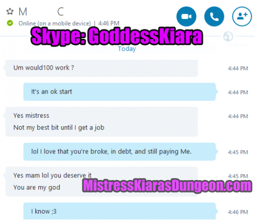 findom financial domination findomme Mistress Goddess tribute gifts