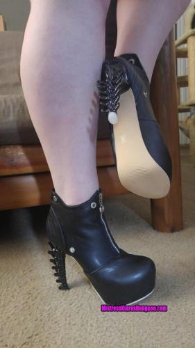 Mistress femdom brat humiliation shoe boot worship