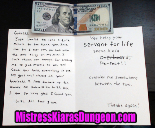 financial domination Mistress Cash Point Meet