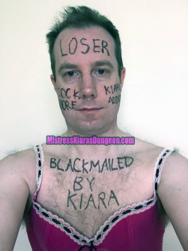 simon morrison real blackmail slave humiliation for blackmail Mistress Kiara